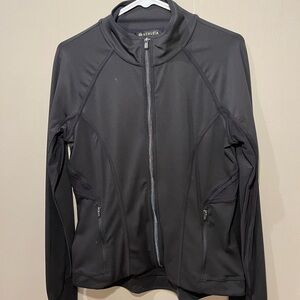 Athleta black with mesh workout jacket